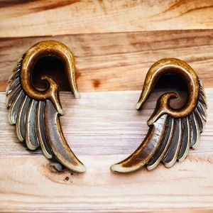 Earthy 0 gauge earrings-new